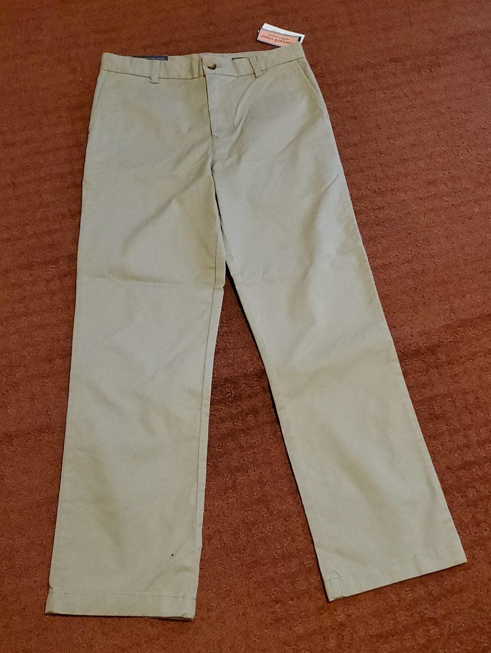 Brand New with tags, Vineyard Vines Boy's Tan Chino Pants, Size 14.
